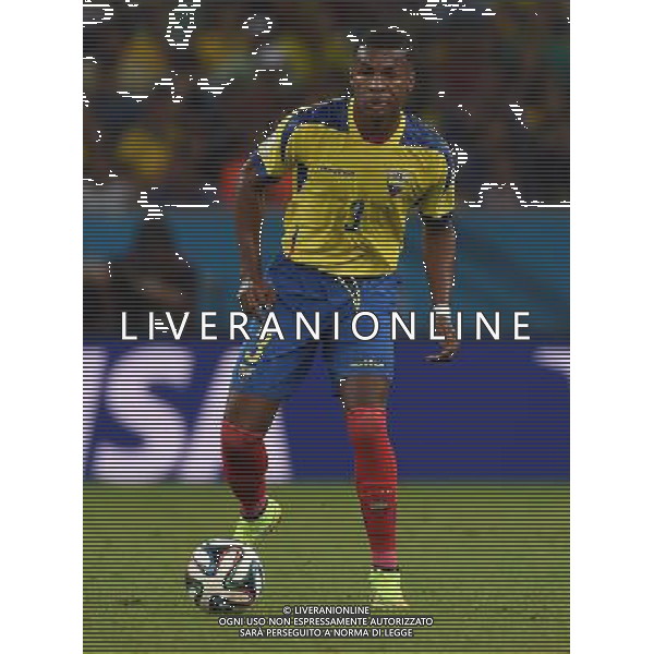 FIFA World Cup Brasile 2014 Gruppo E Rio de Janeiro - 25.06.2014 Ecuador-Francia Nella Foto:Erazo Frickson /Ph.Vitez-Ag. Aldo Liverani