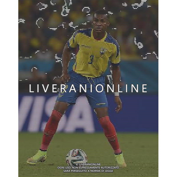 FIFA World Cup Brasile 2014 Gruppo E Rio de Janeiro - 25.06.2014 Ecuador-Francia Nella Foto:Erazo Frickson /Ph.Vitez-Ag. Aldo Liverani