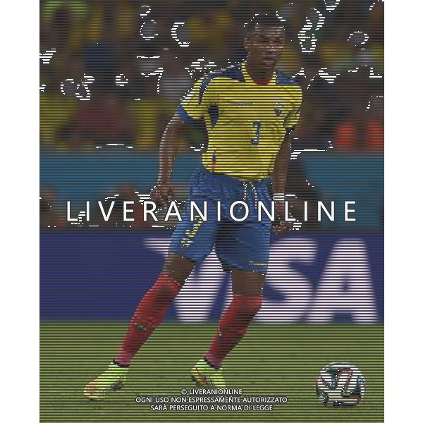 FIFA World Cup Brasile 2014 Gruppo E Rio de Janeiro - 25.06.2014 Ecuador-Francia Nella Foto:Erazo Frickson /Ph.Vitez-Ag. Aldo Liverani