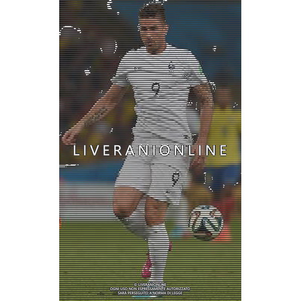 FIFA World Cup Brasile 2014 Gruppo E Rio de Janeiro - 25.06.2014 Ecuador-Francia Nella Foto:Giroud Olivier /Ph.Vitez-Ag. Aldo Liverani