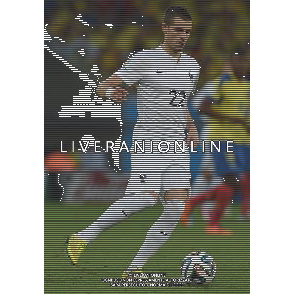 FIFA World Cup Brasile 2014 Gruppo E Rio de Janeiro - 25.06.2014 Ecuador-Francia Nella Foto:Schneiderlin Morgan /Ph.Vitez-Ag. Aldo Liverani