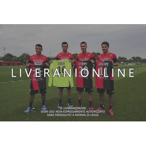 Benjamin Andre / Olivier Sorin / Gjoko Zajkov / Philipp Hosiner - 26.06.2014 - Nouveux joueurs de Rennes - Ligue 1 Photo : Philippe Le Brech / Icon Sport AG ALDO LVERANI SAS ONLY ITALY