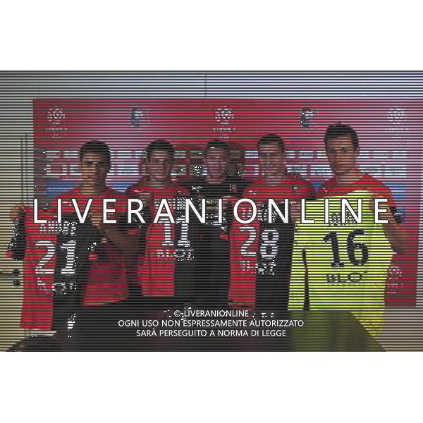 Benjamin Andre / Philipp Hosiner / Philippe Montanier / Gjoko Zajkov / Olivier Sorin - 26.06.2014 - Nouveux joueurs de Rennes - Ligue 1 Photo : Philippe Le Brech / Icon Sport AG ALDO LVERANI SAS ONLY ITALY