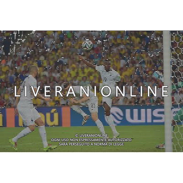 Paul POGBA / Laurent KOSCIELNY - 25.06.2014 - France / Equateur - Coupe du Monde 2014 - Photo : Dave Winter / Icon Sport AG ALDOL IVERANI SAS ONLY ITALY