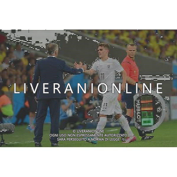 Antoine GRIEZMANN / Didier DESCHAMPS - 25.06.2014 - France / Equateur - Coupe du Monde 2014 - Photo : Dave Winter / Icon Sport AG ALDOL IVERANI SAS ONLY ITALY