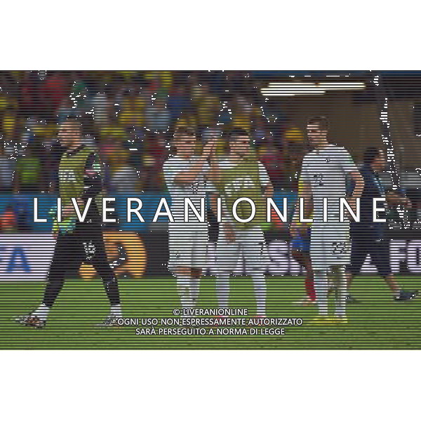 Joie France / Lucas DIGNE - 25.06.2014 - France / Equateur - Coupe du Monde 2014 - Photo : Dave Winter / Icon Sport AG ALDOL IVERANI SAS ONLY ITALY