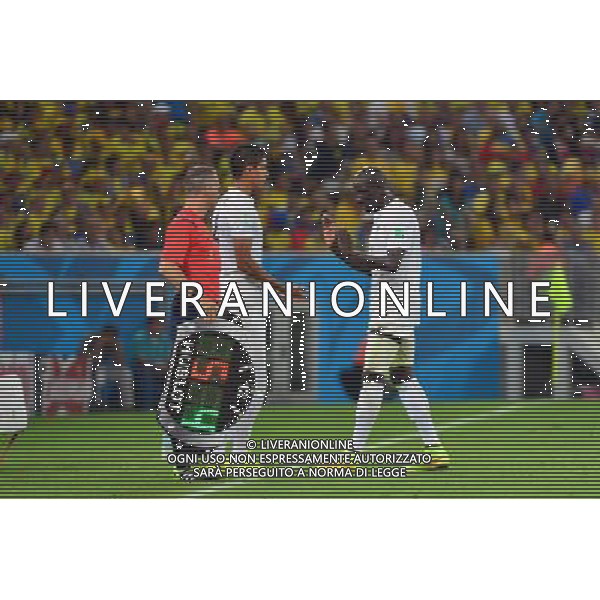 Mamadou SAKHO / Raphael VARANE - 25.06.2014 - France / Equateur - Coupe du Monde 2014 - Photo : Dave Winter / Icon Sport AG ALDOL IVERANI SAS ONLY ITALY