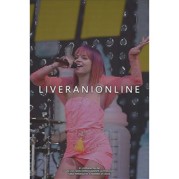 Pilton, UK, 27/06/2014 : Performances at Glastonbury Festival . Lily Allen plays. Person Pictured: Lily Allen. Lily Rose Beatrice Cooper. AG ALDO LIVERANI SAS ONLY ITALY