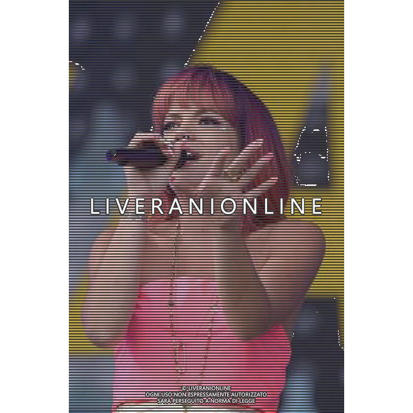 Pilton, UK, 27/06/2014 : Performances at Glastonbury Festival . Lily Allen plays. Person Pictured: Lily Allen. Lily Rose Beatrice Cooper. AG ALDO LIVERANI SAS ONLY ITALY