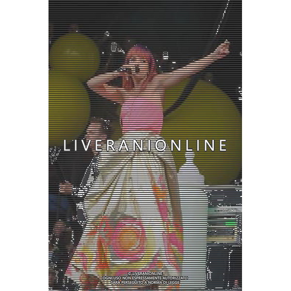 Pilton, UK, 27/06/2014 : Performances at Glastonbury Festival . Lily Allen plays. Person Pictured: Lily Allen. Lily Rose Beatrice Cooper. AG ALDO LIVERANI SAS ONLY ITALY