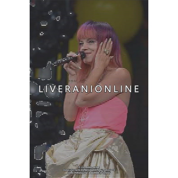 Pilton, UK, 27/06/2014 : Performances at Glastonbury Festival . Lily Allen plays. Person Pictured: Lily Allen. Lily Rose Beatrice Cooper. AG ALDO LIVERANI SAS ONLY ITALY