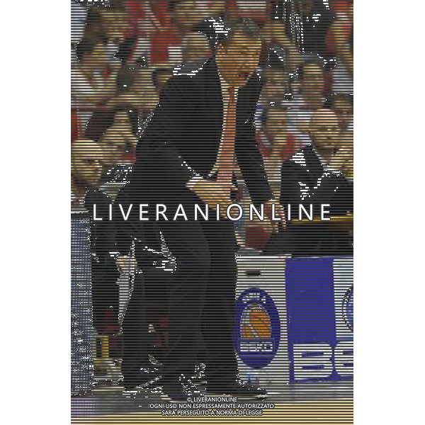 Campionato Serie A BEKO - Play Off Finale gara 7 Milano 27-06-2014 Mediolanum Forum EA7 Emporio Armani Milano - Montepaschi Siena nella foto Luca Banchi allenatore Milano foto Roberto Garavaglia - ag. Aldo Liverani