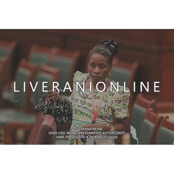 (140627) -- MALABO, June 27, 2014 () -- An usher arranges simultaneous interpretation equipments after the closing ceremony of the 23rd Ordinary Session of the Assembly of African Union (AU) in Malabo, capital of Equatorial Guinea, June 27, 2014. The 23rd Ordinary Session of the Assembly of AU concluded here on Friday. (/Meng Chenguang) ©PHOTOSHOT/Agenzia Aldo Liverani sas - ITALY ONLY - EDITORIAL USE ONLY