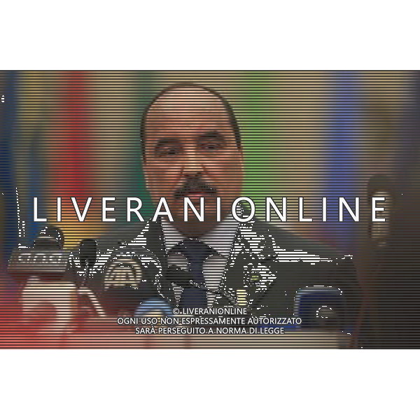 (140627) -- MALABO, June 27, 2014 () -- The Chairman of African Union and President of Mauritania, Mohamed Ould Abdel Aziz, addresses the closing ceremony of the 23rd Ordinary Session of the Assembly of African Union (AU) in Malabo, capital of Equatorial Guinea, June 27, 2014. The 23rd Ordinary Session of the Assembly of AU concluded here on Friday. (/Meng Chenguang) ©PHOTOSHOT/Agenzia Aldo Liverani sas - ITALY ONLY - EDITORIAL USE ONLY