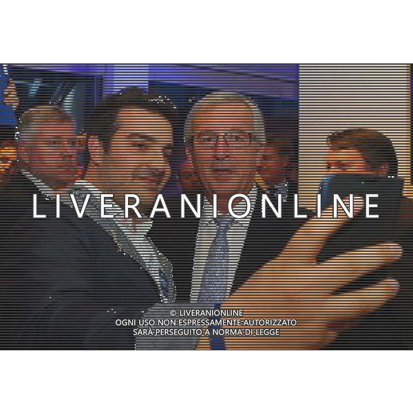 (140627) -- BRUSSELS, June 27, 2014 () -- Filed photo taken on May 25, 2014 shows Jean-Claude Juncker (R) poses for a photo with his supporter at a press conference in Brussels, Belgium. European Union (EU) leaders decided on Friday to nominate Jean-Claude Juncker as next European Commission president at the summit held Friday in Brussels. (/Gong Bing) ©PHOTOSHOT/Agenzia Aldo Liverani sas - ITALY ONLY - EDITORIAL USE ONLY