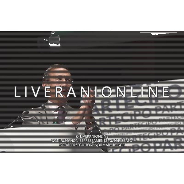 Gianfranco Fini alla convention del movimento \'Partecipa\' organizzato come ritorno ufficiale in politica all\'Eur di Roma 28 giugno 2014 ©Corradetti/AGENZIA ALDO LIVERANI SAS