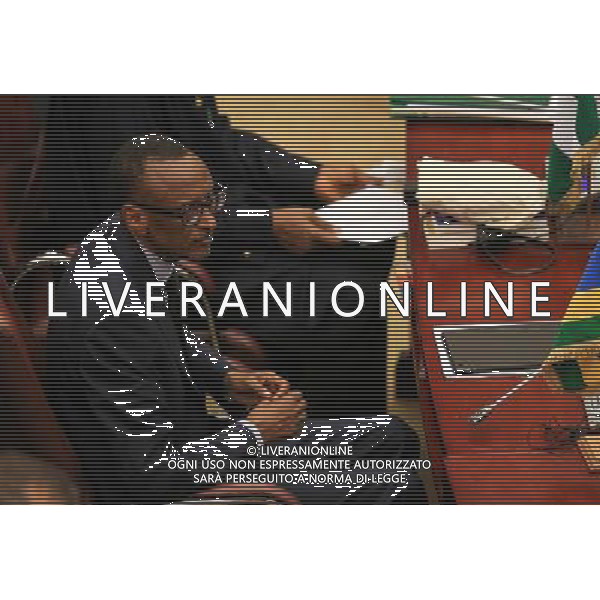 (140626) -- MALABO, June 26, 2014 () -- Rwandan President Paul Kagame attends the opening ceremony of the 23rd Ordinary Session of the Assembly of African Union (AU) in Malabo, capital of Equatorial Guinea, June 26, 2014. The 23rd Ordinary Session of the Assembly of the AU kicked off here on Thursday with the theme of \'Agriculture and Food Security\'. (/Meng Chenguang) (lyi) ©PHOTOSHOT/Agenzia Aldo Liverani sas - ITALY ONLY - EDITORIAL USE ONLY