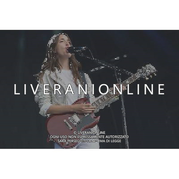 Californian sister trio Haim perform at Glastonbury Festival 2014, Worthy Farm, Pilton, Somerset, UK on Friday 27th June 2014. ©PHOTOSHOT/Agenzia Aldo Liverani sas - ITALY ONLY - EDITORIAL USE ONLY