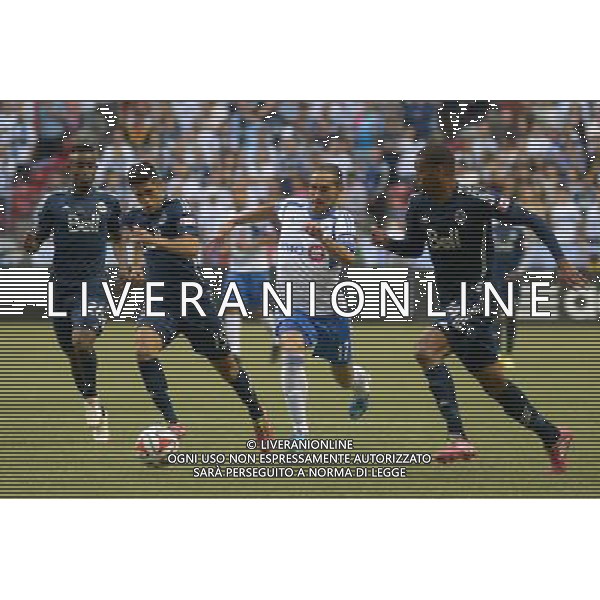 Vancouver Whitecaps\' Carlyle Mitchell (R) vies with Montreal Impact\' Issey Nakajima-Farran during their MLS soccer match at BC Place in Vancouver, Canada, on June 25, 2014. Vancouver Whitecaps 0-0 draw with the Montreal Impact. ©PHOTOSHOT/Agenzia Aldo Liverani sas - ITALY ONLY - EDITORIAL USE ONLY