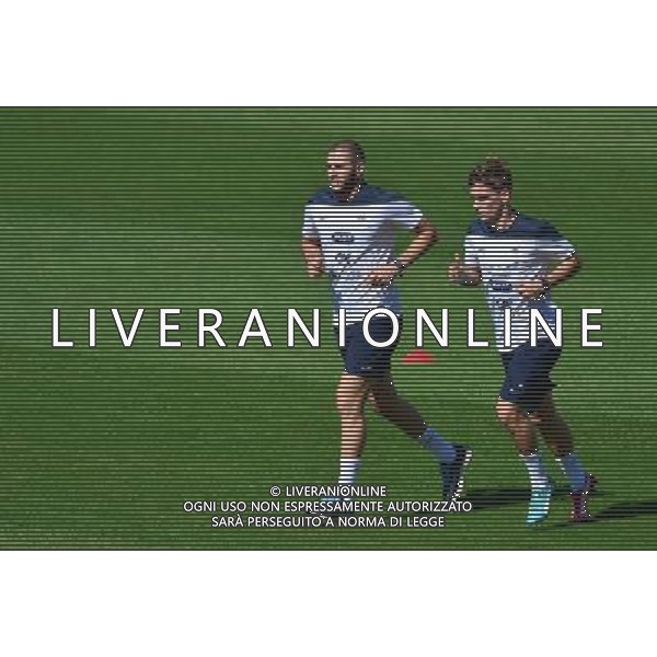 Karim BENZEMA / Antoine GRIEZMANN - 27.06.2014 - Entrainement Equipe de France - Coupe du Monde 2014 - Photo : Dave Winter / Icon Sport