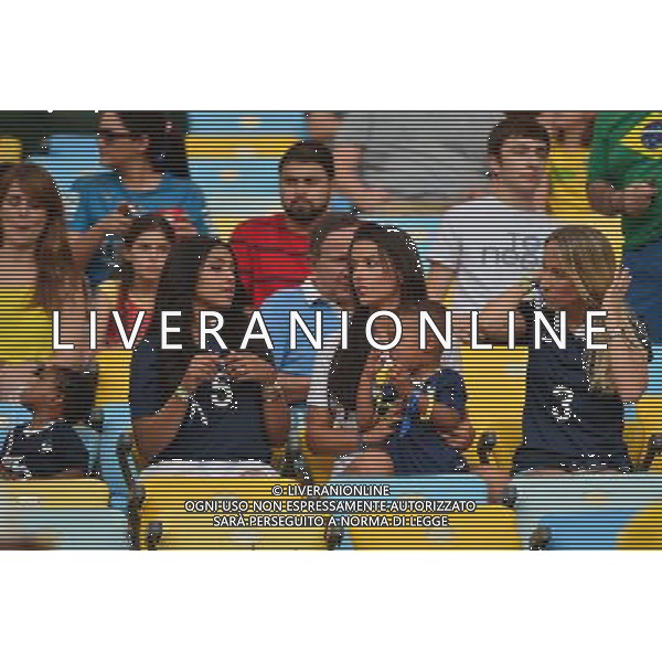 Mazda MAGUI (femme de Mamadou SAKHO) / Ludivine SAGNA / Sandra EVRA - 25.06.2014 - France / Equateur - Coupe du Monde 2014 - Photo : Dave Winter / Icon Sport AG ALDO LIVERANI SAS ONLY ITALY