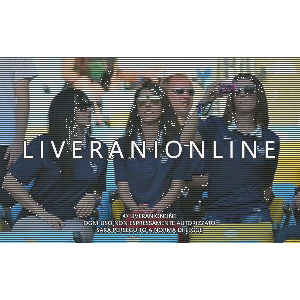 Femmes des joueurs / Jennifer GIROUD - 25.06.2014 - France / Equateur - Coupe du Monde 2014 - Photo : Dave Winter / Icon Sport AG ALDO LIVERANI SAS ONLY ITALY