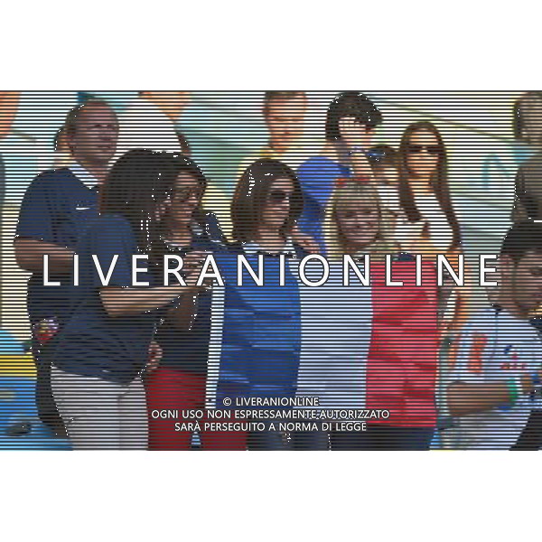 Femmes des joueurs / Jennifer GIROUD / copine de Morgan SCHNEIDERLIN - 25.06.2014 - France / Equateur - Coupe du Monde 2014 - Photo : Dave Winter / Icon Sport AG ALDO LIVERANI SAS ONLY ITALY