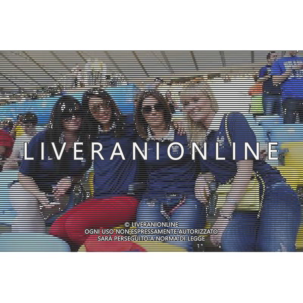 Femmes des joueurs / Jennifer GIROUD / copine de Morgan SCHNEIDERLIN - 25.06.2014 - France / Equateur - Coupe du Monde 2014 - Photo : Dave Winter / Icon Sport AG ALDO LIVERANI SAS ONLY ITALY