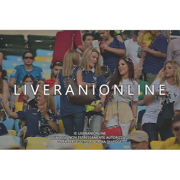 Ludivine DEBUCHY / copine de Paul POGBA / Camille TYTGAT (copine de Raphael VARANE) - 25.06.2014 - France / Equateur - Coupe du Monde 2014 - Photo : Dave Winter / Icon Sport AG ALDO LIVERANI SAS ONLY ITALY