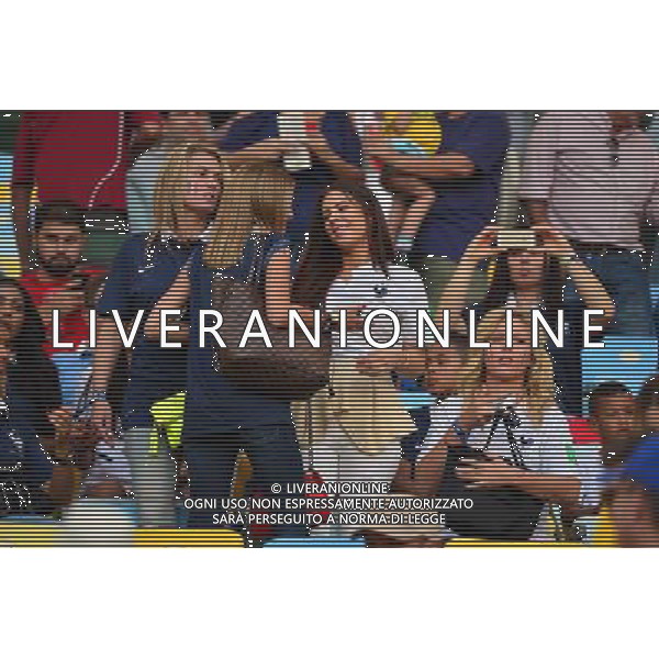 Ludivine DEBUCHY / copine de Paul POGBA / Camille TYTGAT (copine de Raphael VARANE) - 25.06.2014 - France / Equateur - Coupe du Monde 2014 - Photo : Dave Winter / Icon Sport AG ALDO LIVERANI SAS ONLY ITALY