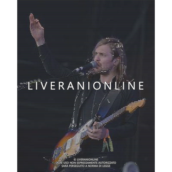 Pilton, UK, 27/06/2014 : Performances at Glastonbury Festival . Band of Skulls plays. Person Pictured: Russell Marsden, guitar, vocals. Picture by Julie Edwards AG ALDO LIVERANI SAS ONLY ITALY