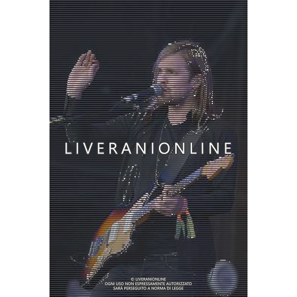 Pilton, UK, 27/06/2014 : Performances at Glastonbury Festival . Band of Skulls plays. Person Pictured: Russell Marsden, guitar, vocals. Picture by Julie Edwards AG ALDO LIVERANI SAS ONLY ITALY