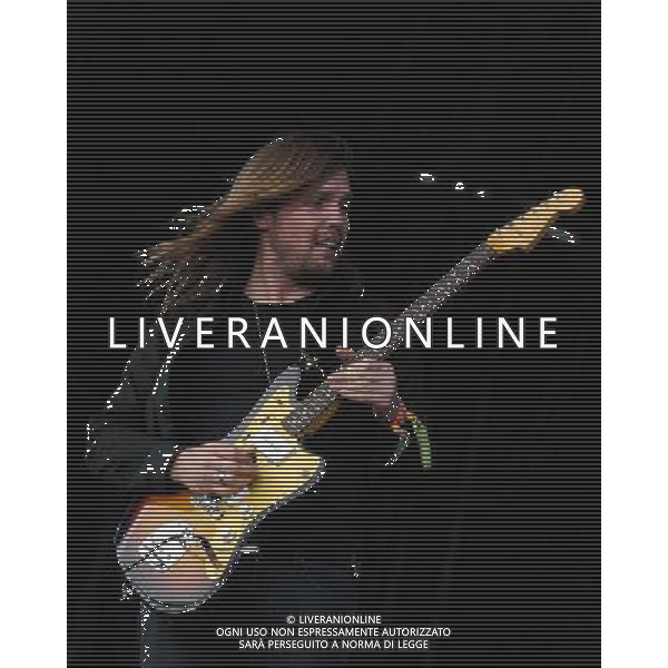 Pilton, UK, 27/06/2014 : Performances at Glastonbury Festival . Band of Skulls plays. Person Pictured: Russell Marsden, guitar, vocals. Picture by Julie Edwards AG ALDO LIVERANI SAS ONLY ITALY