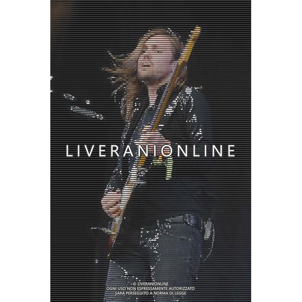 Pilton, UK, 27/06/2014 : Performances at Glastonbury Festival . Band of Skulls plays. Person Pictured: Russell Marsden, guitar, vocals. Picture by Julie Edwards AG ALDO LIVERANI SAS ONLY ITALY