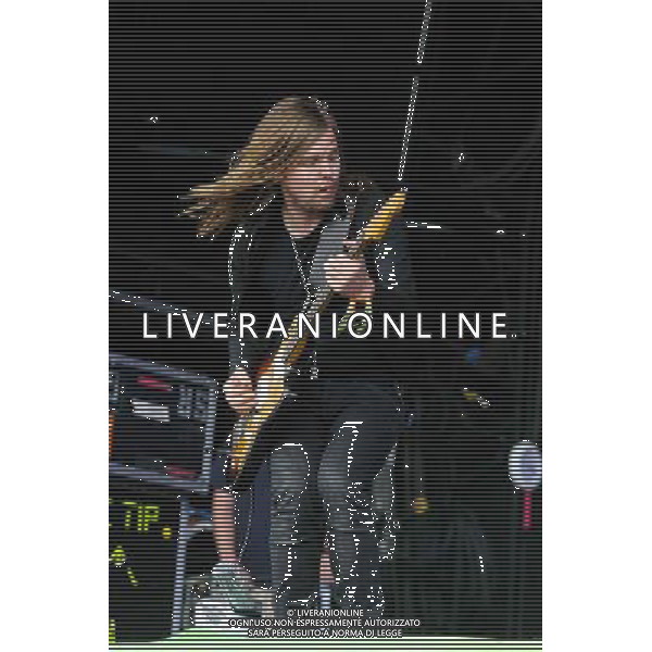 Pilton, UK, 27/06/2014 : Performances at Glastonbury Festival . Band of Skulls plays. Person Pictured: Russell Marsden, guitar, vocals. Picture by Julie Edwards AG ALDO LIVERANI SAS ONLY ITALY