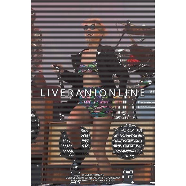 Pilton, UK, 27/06/2014 : Performances at Glastonbury Festival . Rudimental plays. Person Pictured: AnnMarie Nicholson, Ann Marie. AG ALDO LIVERANI SAS ONLY ITALY
