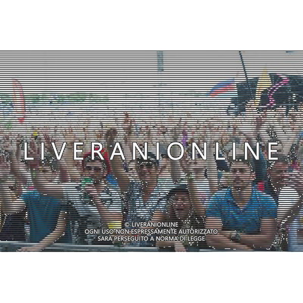 The crowd/atmosphere at Glastonbury Festival 2014, Worthy Farm, Pilton, Somerset, UK on Friday 27th June 2014. AG ALDO LIVERANI SAS ONLY ITALY