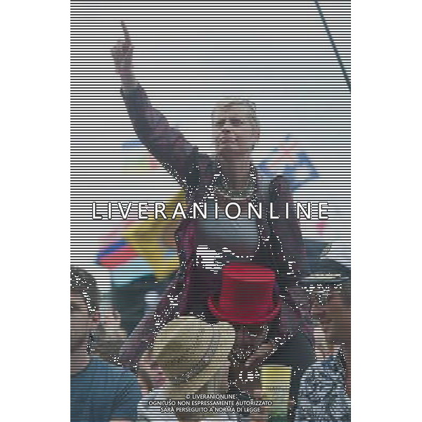 The crowd/atmosphere at Glastonbury Festival 2014, Worthy Farm, Pilton, Somerset, UK on Friday 27th June 2014. AG ALDO LIVERANI SAS ONLY ITALY