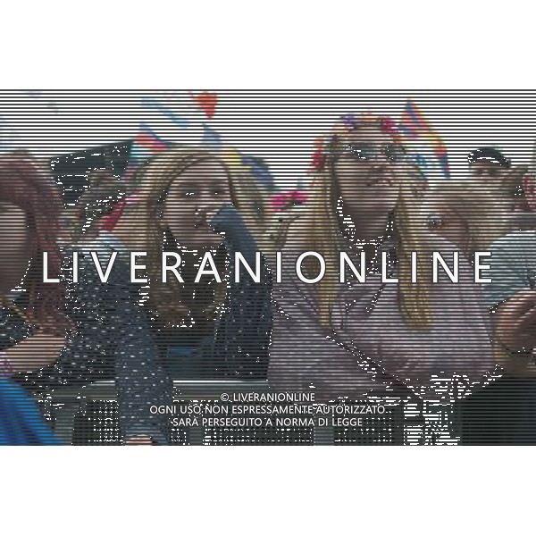 The crowd/atmosphere at Glastonbury Festival 2014, Worthy Farm, Pilton, Somerset, UK on Friday 27th June 2014. AG ALDO LIVERANI SAS ONLY ITALY