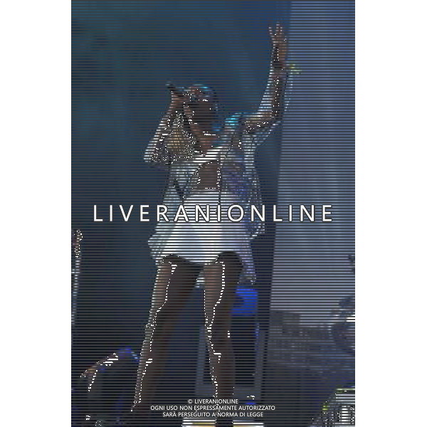 Pilton, UK, 27/06/2014 : Performances at Glastonbury Festival . Rudimental plays. Person Pictured: Bridgette Amofah. AG ALDO LIVERANI SAS ONLY ITALY