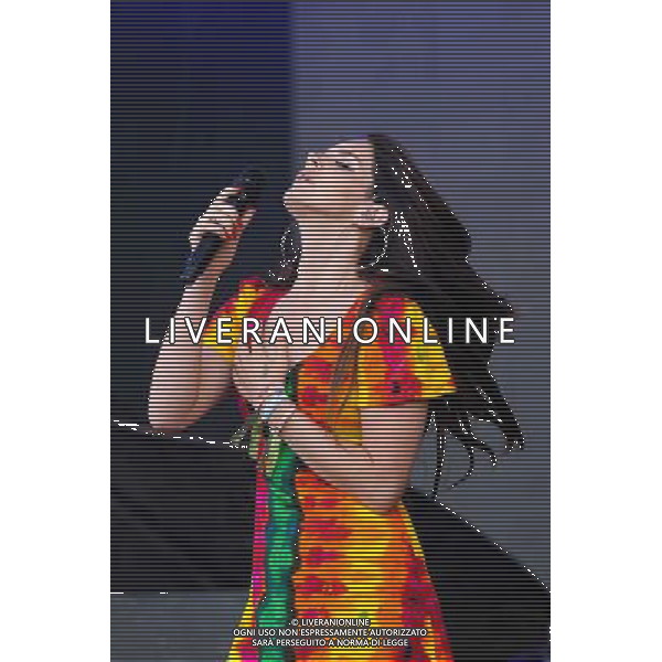 Pilton, UK, 28/06/2014 : Performances at Glastonbury Festival . Lana Del Rey plays. Person Pictured: Lana Del Rey, Elizabeth Woolridge Grant. AG ALDO LIVERANI SAS ONLY ITALY