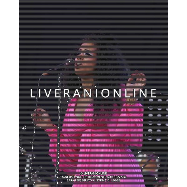 Pilton, UK, 28/06/2014 : Performances at Glastonbury Festival . Kelis plays. Person Pictured: Kelis Rogers. AG ALDO LIVERANI SAS ONLY ITALY