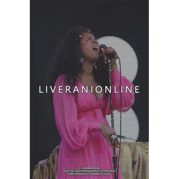 Pilton, UK, 28/06/2014 : Performances at Glastonbury Festival . Kelis plays. Person Pictured: Kelis Rogers. AG ALDO LIVERANI SAS ONLY ITALY