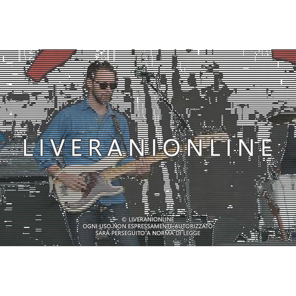 David Hartley of The War On Drugs performing at Glastonbury Festival 2014, Worthy Farm, Pilton, Somerset, UK on Friday 27th June 2014. AG ALDO LIVERANI SAS ONLY ITALY