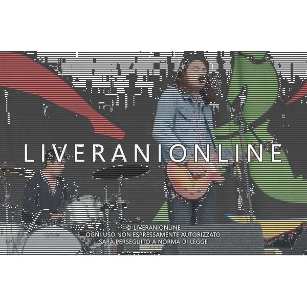 Adam Granduciel of The War On Drugs performing at Glastonbury Festival 2014, Worthy Farm, Pilton, Somerset, UK on Friday 27th June 2014. AG ALDO LIVERANI SAS ONLY ITALY