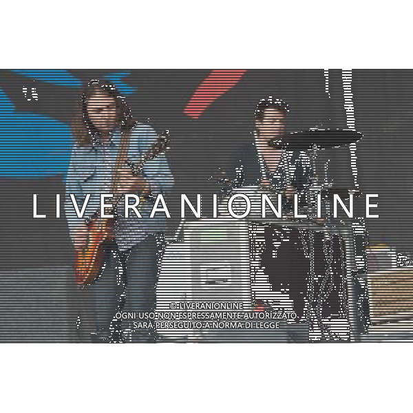 Adam Granduciel of The War On Drugs performing at Glastonbury Festival 2014, Worthy Farm, Pilton, Somerset, UK on Friday 27th June 2014. AG ALDO LIVERANI SAS ONLY ITALY