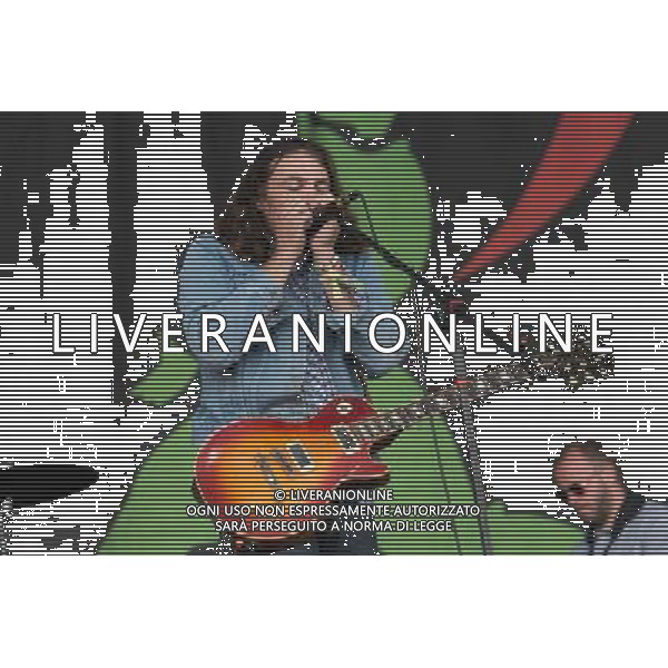 Adam Granduciel of The War On Drugs performing at Glastonbury Festival 2014, Worthy Farm, Pilton, Somerset, UK on Friday 27th June 2014. AG ALDO LIVERANI SAS ONLY ITALY