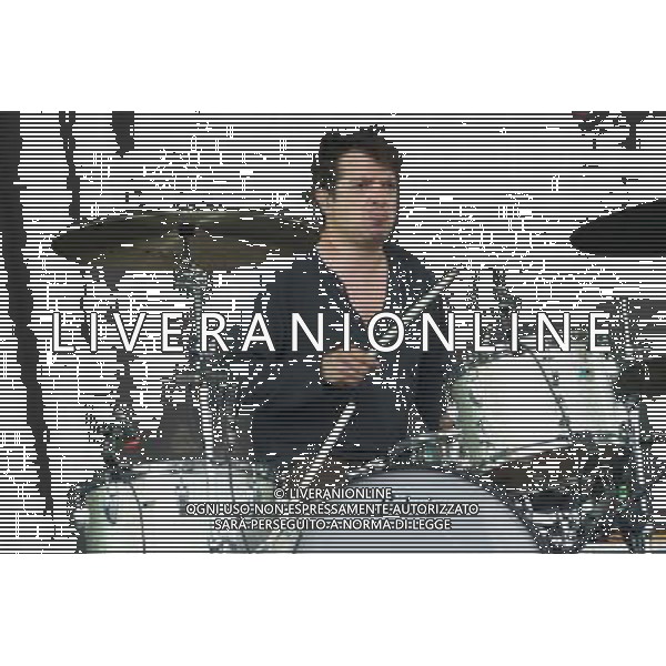 Patrick Berkery of The War On Drugs performing at Glastonbury Festival 2014, Worthy Farm, Pilton, Somerset, UK on Friday 27th June 2014. AG ALDO LIVERANI SAS ONLY ITALY