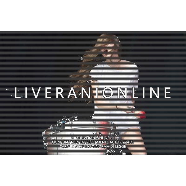 Californian sister trio Haim perform at Glastonbury Festival 2014, Worthy Farm, Pilton, Somerset, UK on Friday 27th June 2014. AG ALDO LIVERANI SAS ONLY ITALY