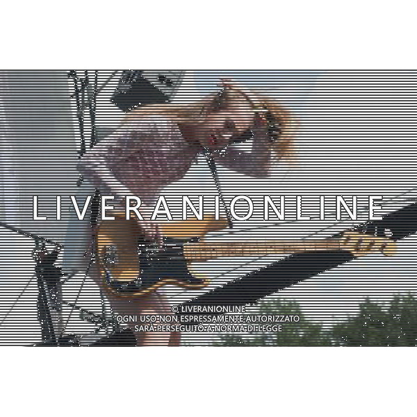 Californian sister trio Haim perform at Glastonbury Festival 2014, Worthy Farm, Pilton, Somerset, UK on Friday 27th June 2014. AG ALDO LIVERANI SAS ONLY ITALY